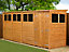 Empire Modular Pent 16x4 dipped treated tongue and groove wooden garden shed double door windows (16' x 4' / 16ft x 4ft) (16x4)