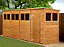 Empire Modular Pent 16x4 With Windows dipped treated tongue and groove wooden garden shed (16' x 4' / 16ft x 4ft) (16x4)