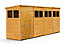 Empire Modular Pent 16x4 With Windows dipped treated tongue and groove wooden garden shed (16' x 4' / 16ft x 4ft) (16x4)