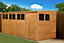 Empire Modular Pent 16x6 dipped treated tongue and groove wooden garden shed windows (16' x 6' / 16ft x 6ft) (16x6)