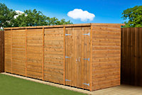 Empire Modular Pent 18x4  dipped treated tongue and groove wooden garden shed double door  (18' x 4' / 18ft x 4ft) (18x4)