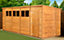 Empire Modular Pent 18x6 dipped treated tongue and groove wooden garden shed with windows (18' x 6' / 18ft x 6ft) (18x6)