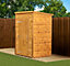 Empire Modular Pent 4x4 dipped treated tongue and groove wooden garden shed single door no windows (4' x 4' / 4ft x 4ft) (4x4)