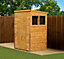Empire Modular Pent 4x4 dipped treated tongue and groove wooden garden shed with windows (4' x 4' / 4ft x 4ft) (4x4)