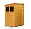 Empire Modular Pent 4x4 dipped treated tongue and groove wooden garden shed with windows (4' x 4' / 4ft x 4ft) (4x4)