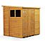 Empire Modular Pent 6x6 dipped treated tongue and groove wooden garden shed double door & windows (6' x 6' / 6ft x 6ft) (6x6)