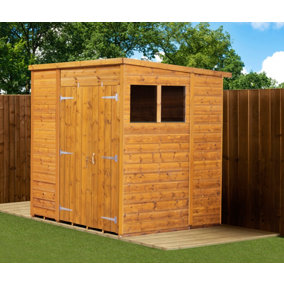 Empire Modular Pent 6x6  Double Door & Windows