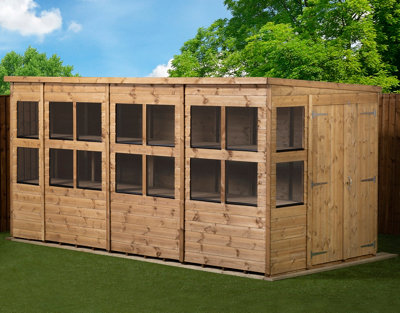 Empire Pent Potting Shed 14x6 Double Door