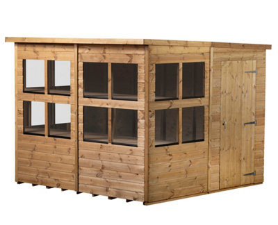 Empire Pent Potting Shed 8x8 Single Door