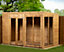 Empire Pent Summerhouse 10X6 dipped treated tongue and groove wooden garden shed double door (10' x 6' / 10ft x 6ft) (10x6)