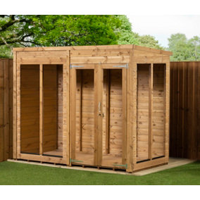 Empire Pent Summerhouse 8X4 Double Door