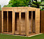 Empire Pent Summerhouse 8X6 dipped treated tongue and groove wooden garden shed Double Door (8' x 6' / 8ft x 6ft) (8x6)