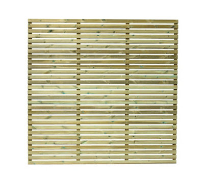 Empire slatted pressure treated fence panels 6ft x 6ft  (pack of 4)