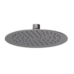 Empire Square Fixed Head, 200mm - Brushed Gunmetal - Balterley