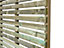 Empire Venetian slatted pressure treated fence panels 6ft x 6ft  (pack of 5)