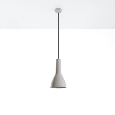 Empoli Concrete Grey 1 Light Classic Pendant Ceiling Light
