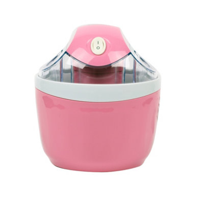 EMtronics 0.5L Electric Ice Cream Maker Machine with Non-Stick Bowl - Pink