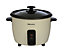 EMtronics 1.5 Litre Rice Cooker, Non-Stick Pot & Vegetable Steamer Tray - Cream