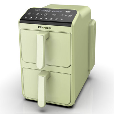 EMtronics 10L Stack Dual Air Fryer - Sage Green