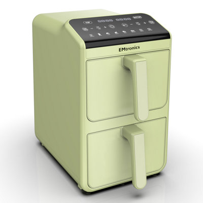 EMtronics 10L Stack Dual Air Fryer - Sage Green