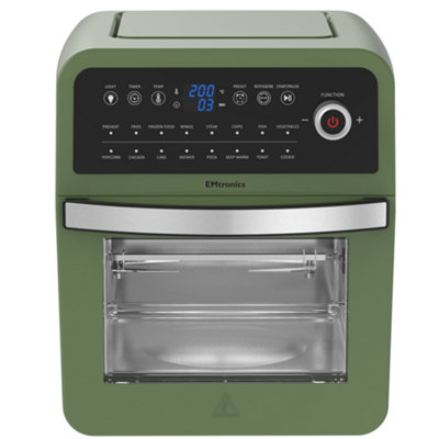 EMtronics 12L Air Fryer Oven Combi Digital with Timer - Sage Green