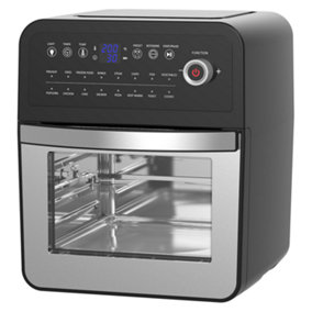 EMtronics 12L Air Fryer Oven Combi with Timer - Stainless Steel