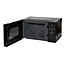 EMtronics 25 Litre Black 900W Microwave With 1000W Grill, Timer and Preset Menu
