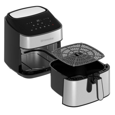 EMtronics Digital 9L Air Fryer Double Basket Smart Cook Air Fryer - Bl –  The Culinarium