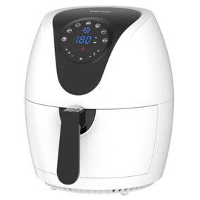 EMtronics EMDAF45LWH Digital Large 4.5L Air Fryer with 60 Minute Timer - White