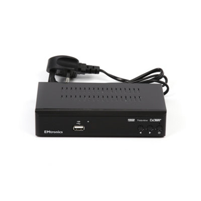 EMtronics EMFBR128HD 128GB Freeview Box Set-Top Digibox Recorder - Black