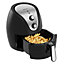 EMtronics Large Family Air Fryer with 4.5L Basket and Timer - Black