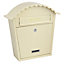 EMtronics Wall Mountable Post Box, Stainless Steel, Weather Resistant - Cream