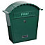 EMtronics Wall Mountable Post Box Stainless Steel, Weather Resistant Dark Green