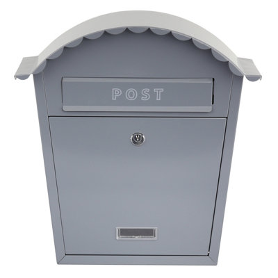 EMtronics Wall Mountable Post Box Stainless Steel, Weather Resistant Dark Grey Price Comparisons | Compare The Build