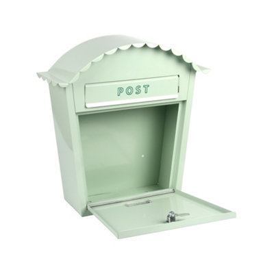 EMtronics Wall Mountable Post Box, Stainless Steel, Weather Resistant - Lily Green
