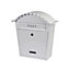 EMtronics Wall Mountable Post Box, Stainless Steel, Weather Resistant - White