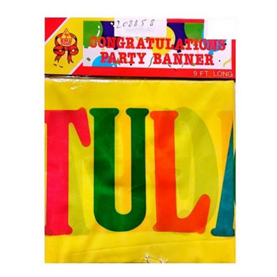 Emu Series Congratulations Banner Multicoloured (One Size)
