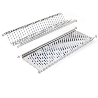 Emuca Plate rack for tall units, module 800mm, Steel, Stainless steel