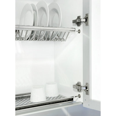 Emuca Plate rack for tall units, module 800mm, Steel, Stainless steel