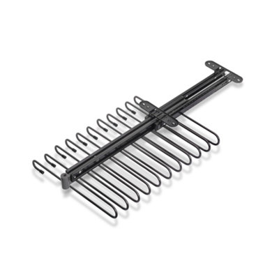 Emuca Pull-out trouser rack, 11 rods, full extraction guides, Steel ...