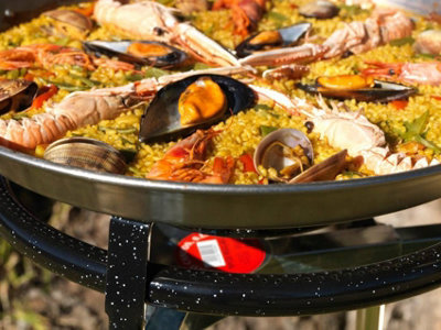 Enamelled Deep Frying Pan With Handles 28cm