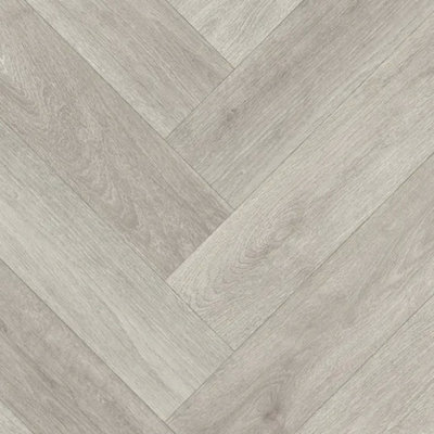 Encanto Wentworth Grey Herringbone Vinyl by Remland (1m x 2m)