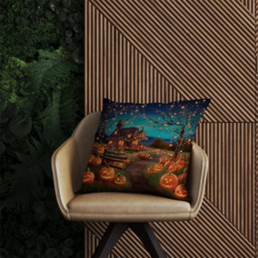Enchanted Hallowen Pumpkin Patch Outdoor Cushion 60cm x 60cm