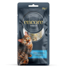 Encore Adult Cat Treats - Mackerel Fillet 30g (Pack of 12)