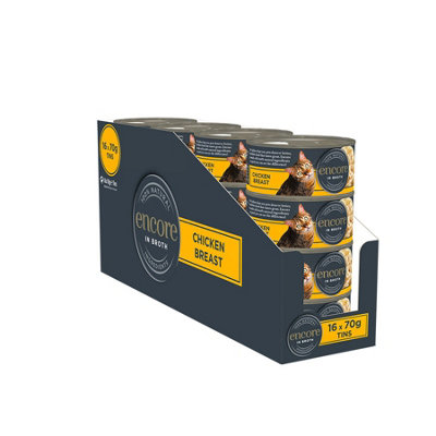 Encore Cat Tin Chicken Breast - 70g (Pack of 16) Price Comparisons | Compare The Build