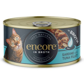 Encore Cat Tin Sardine & Tuna - 70g (Pack of 16)