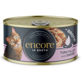 Encore Cat Tin Shrimp & Tuna - 70g (Pack of 16)