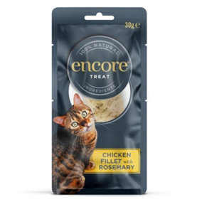 Encore Highprotein Adt Cat Treat Chk Fillet & Rosemary 30g (Pack of 12)