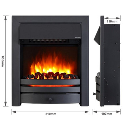 Endeavour Fires Roxby Electric Fire - Black