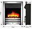 Endeavour Roxby Electric Fire - Chrome